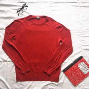 Red UNIQLO sweater